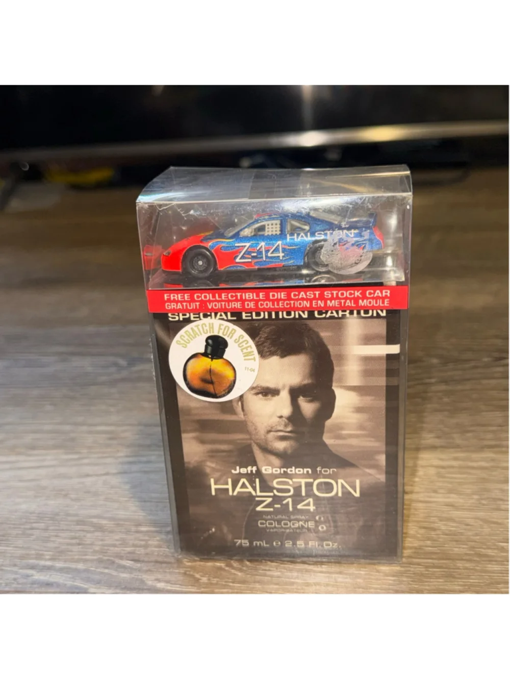 New Jeff Gordon for Halston Z-14 Cologne & Die Cast Stock Car Special Edition